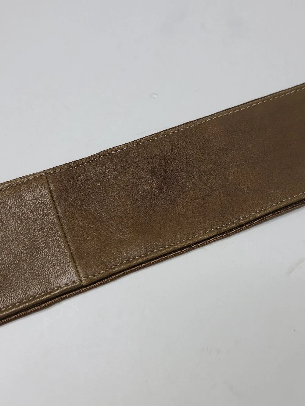 NWT Infinity Brown Green Genuine Leather Wrap Vintage Belt